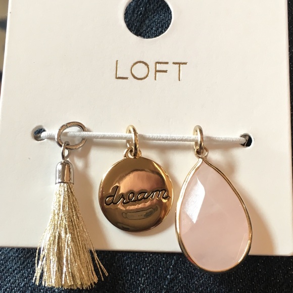 NWT Ann Taylor pendant charms dream tassel - Picture 2 of 3